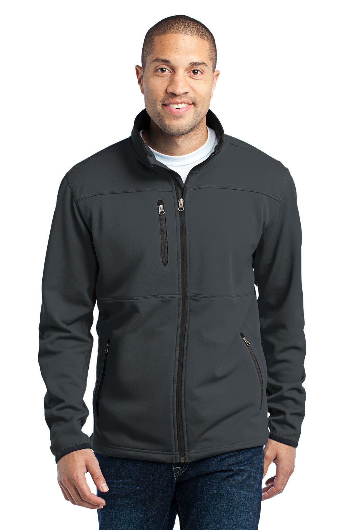 Port Authority Pique Fleece Jacket. F222 in Graphite