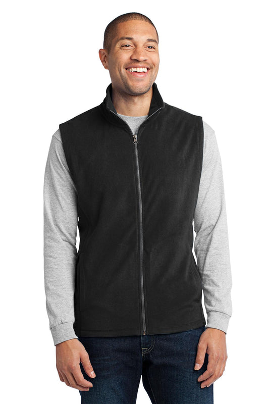 Port Authority Microfleece Vest. F226 in Black