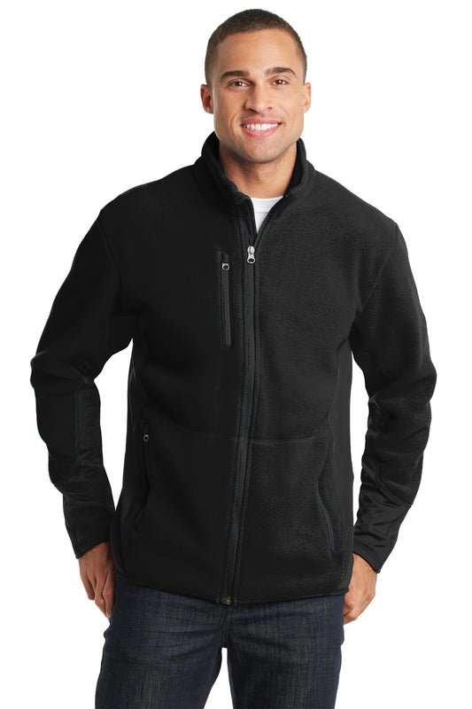Port Authority R-Tek Pro Fleece Full-Zip Jacket. F227 in Black/ Black