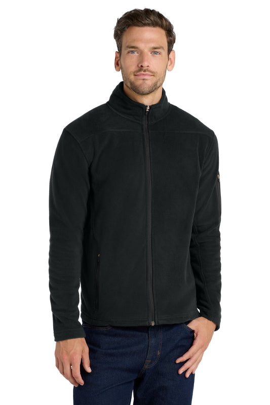 Port Authority Summit Fleece Full-Zip Jacket. F233 in Black/ Black