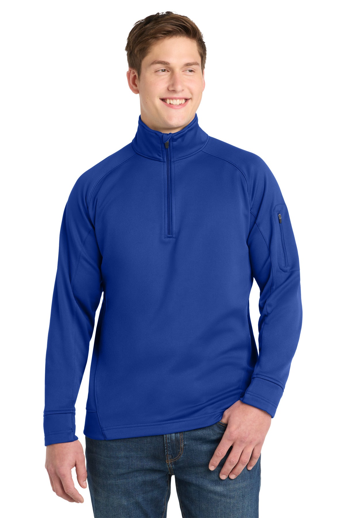 Sport-Tek Tech Fleece 1/4-Zip Pullover. F247 in True Royal