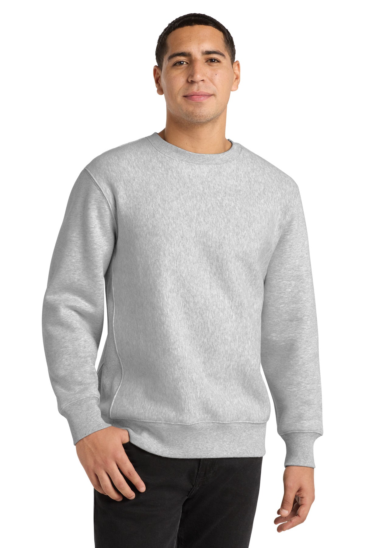 Sport-Tek Super Heavyweight Crewneck Sweatshirt.  F280 in Athletic Heather