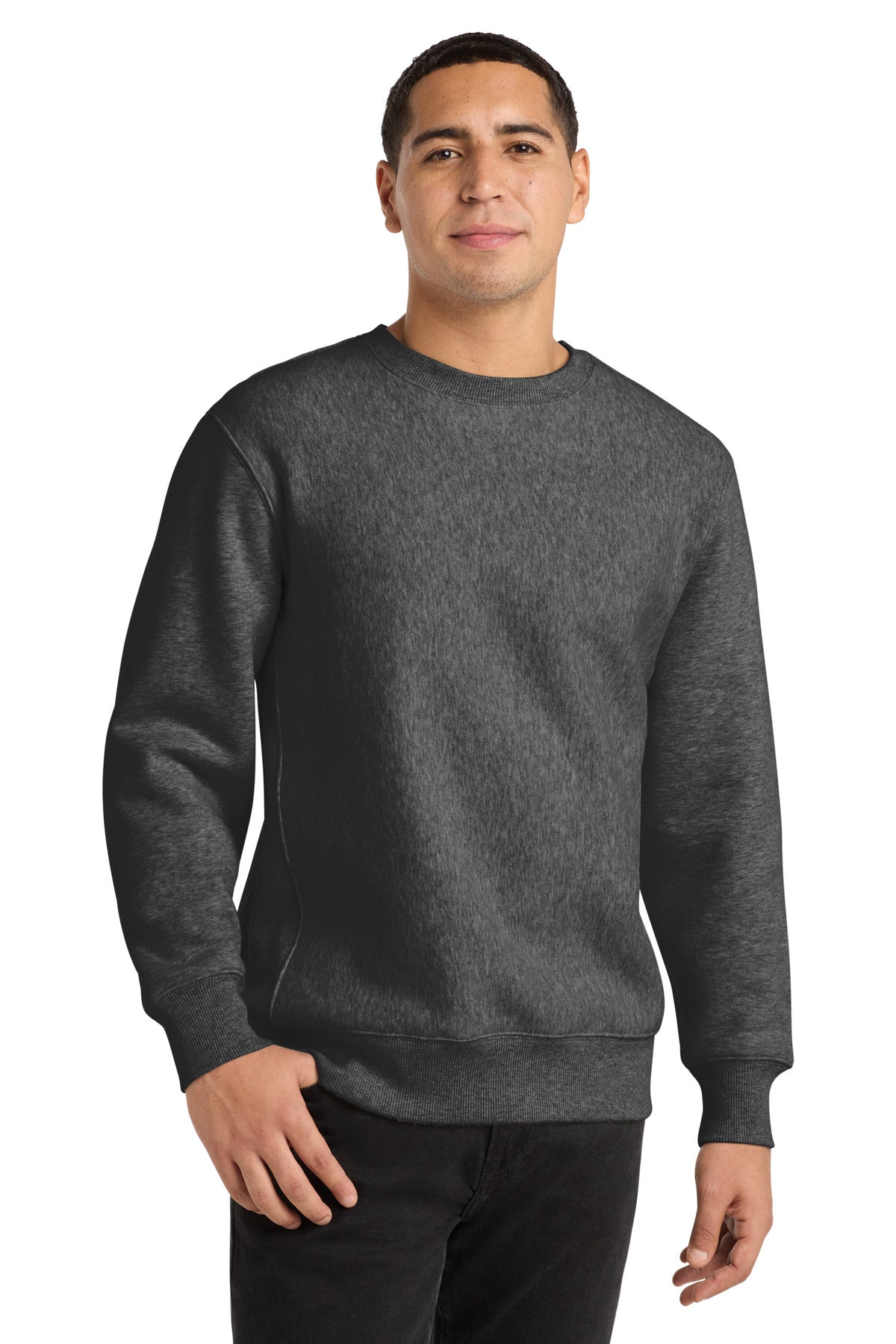 Sport-Tek Super Heavyweight Crewneck Sweatshirt.  F280 in Graphite Heather