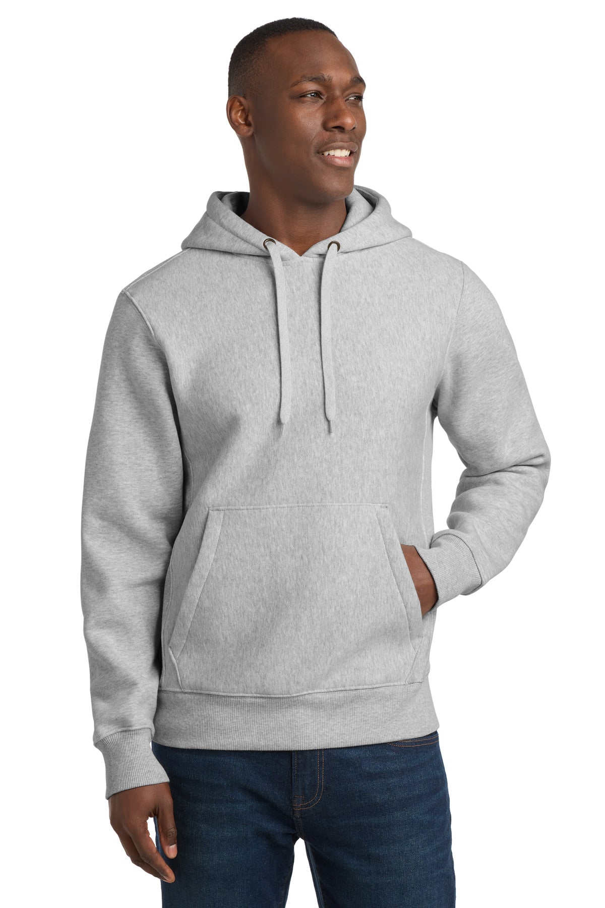 Sport-Tek Super Heavyweight Pullover Hooded Sweatshirt.  F281 in Athletic Heather