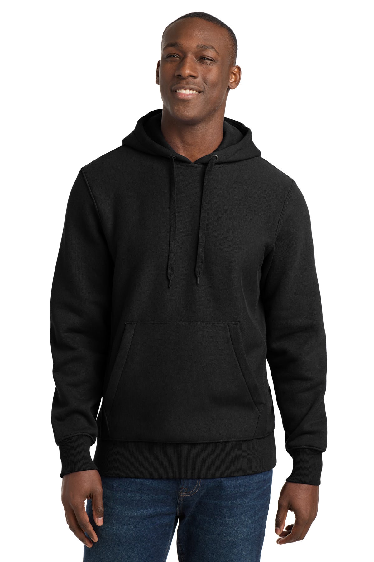 Sport-Tek Super Heavyweight Pullover Hooded Sweatshirt.  F281 in Black