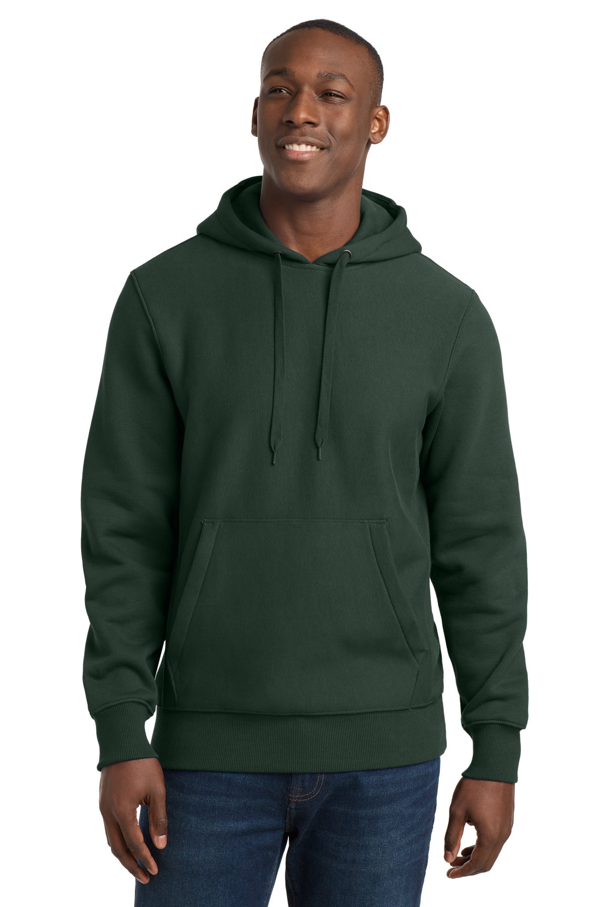 Sport-Tek Super Heavyweight Pullover Hooded Sweatshirt.  F281 in Dark Green