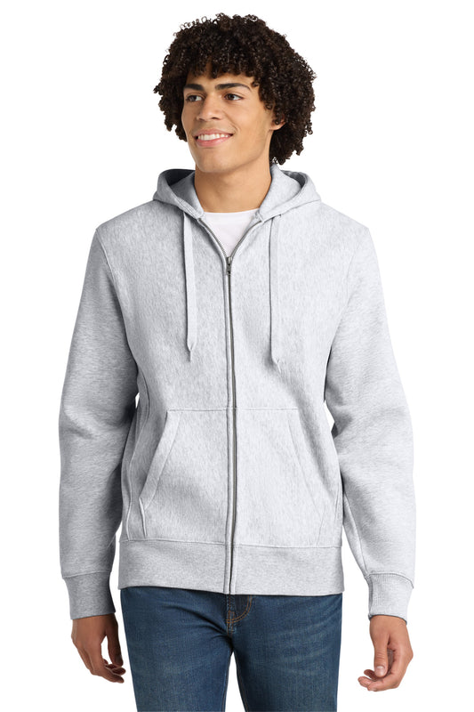 Sport-Tek Super Heavyweight Full-Zip Hooded Sweatshirt.  F282 in Athletic Heather