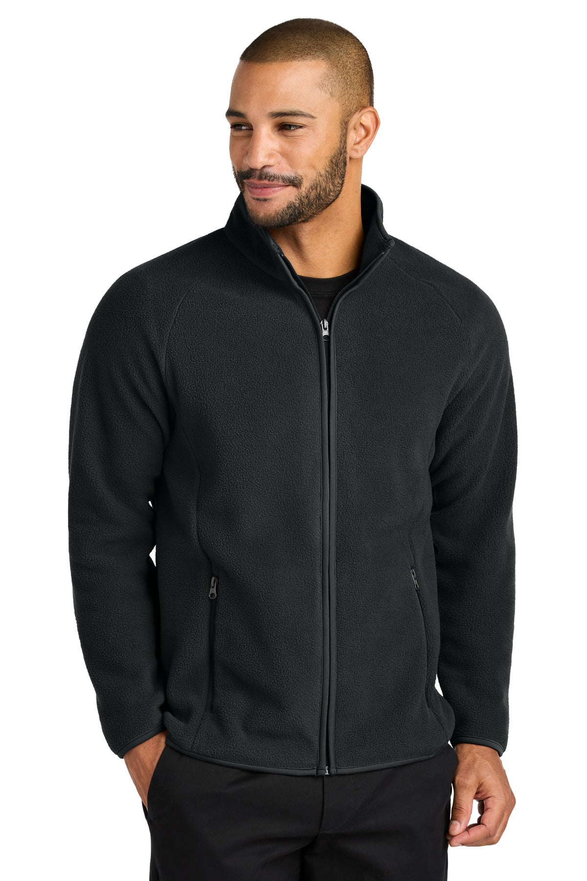 Port Authority C-FREE Raglan Fleece F700 in Deep Black