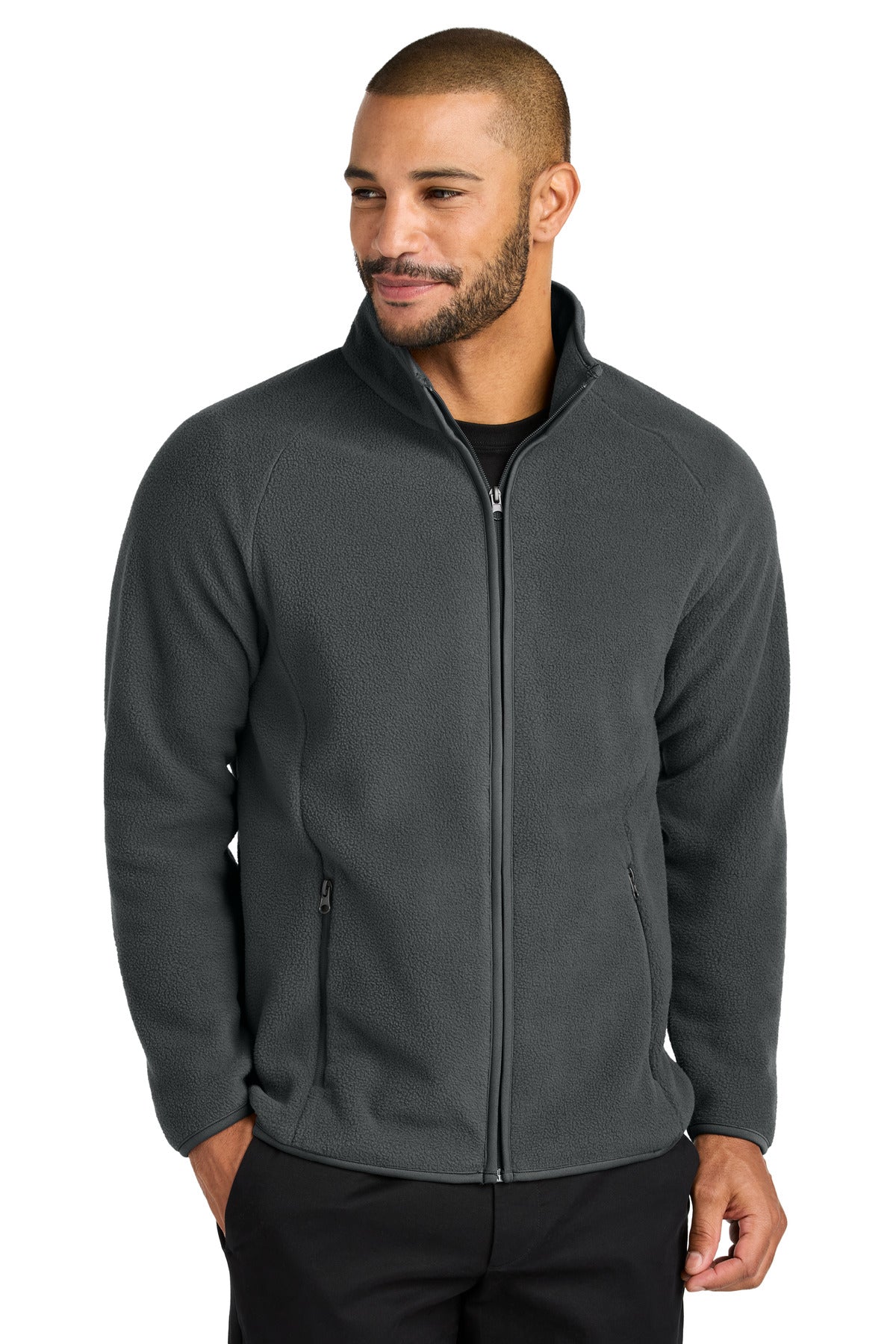 Port Authority C-FREE Raglan Fleece F700 in Grey Steel