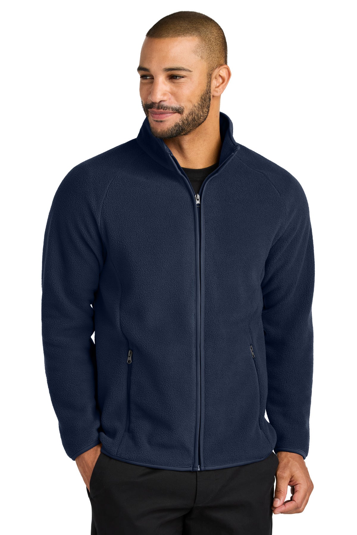 Port Authority C-FREE Raglan Fleece F700 in True Navy