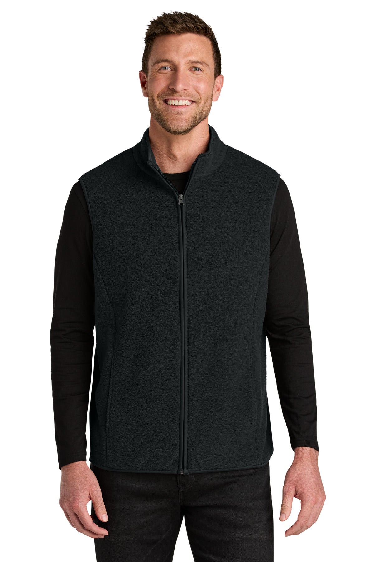 Port Authority C-FREE Fleece Vest F702 in Deep Black