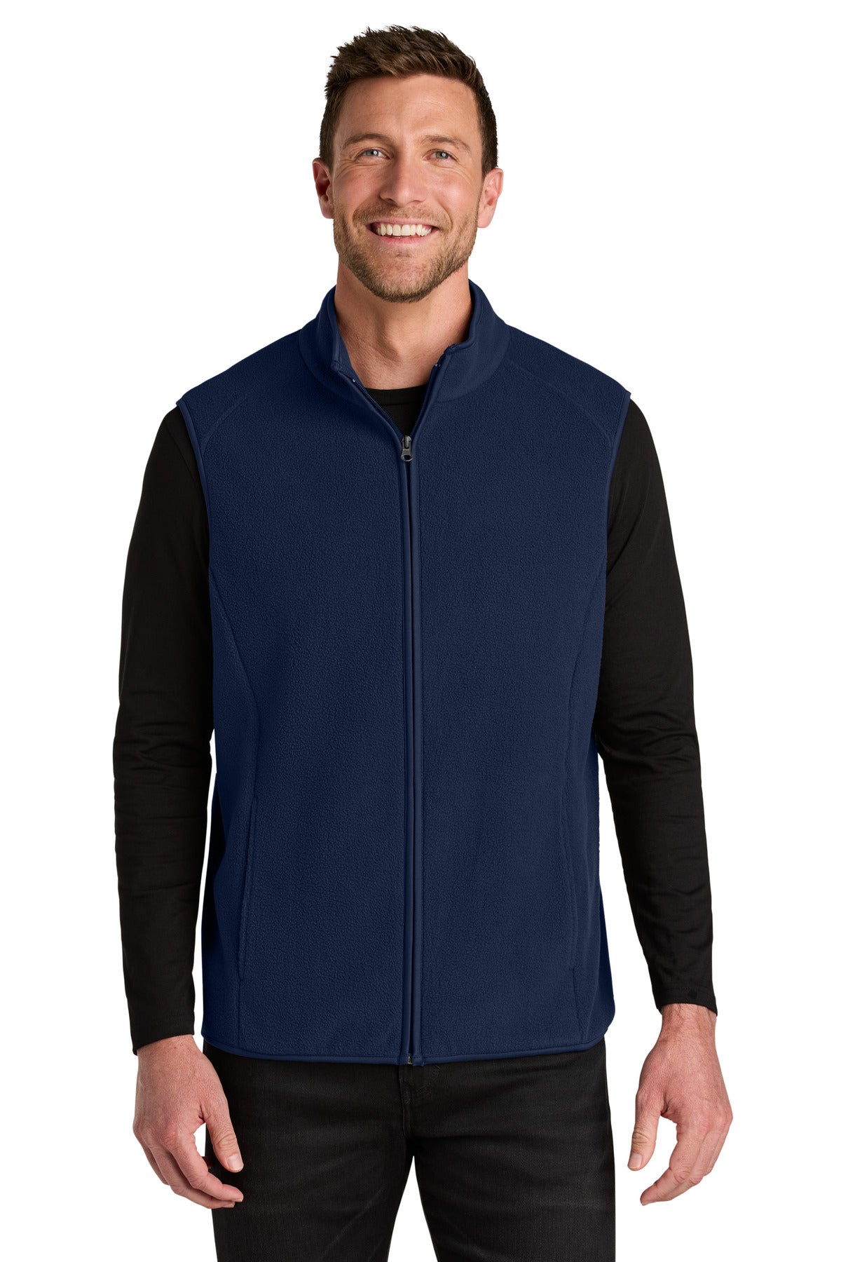 Port Authority C-FREE Fleece Vest F702 in True Navy