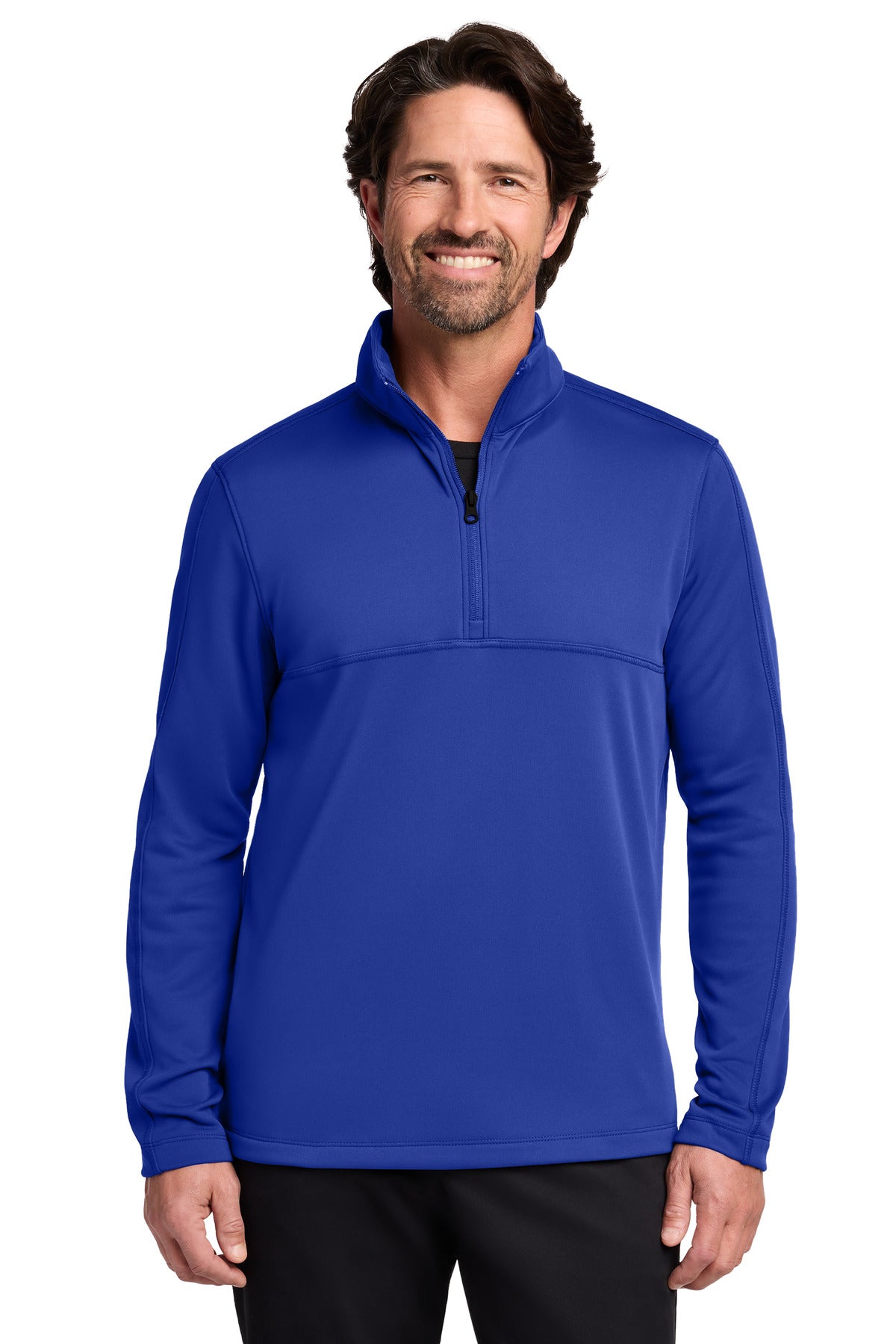 Port Authority Smooth Fleece 1/4-Zip F804 in True Royal