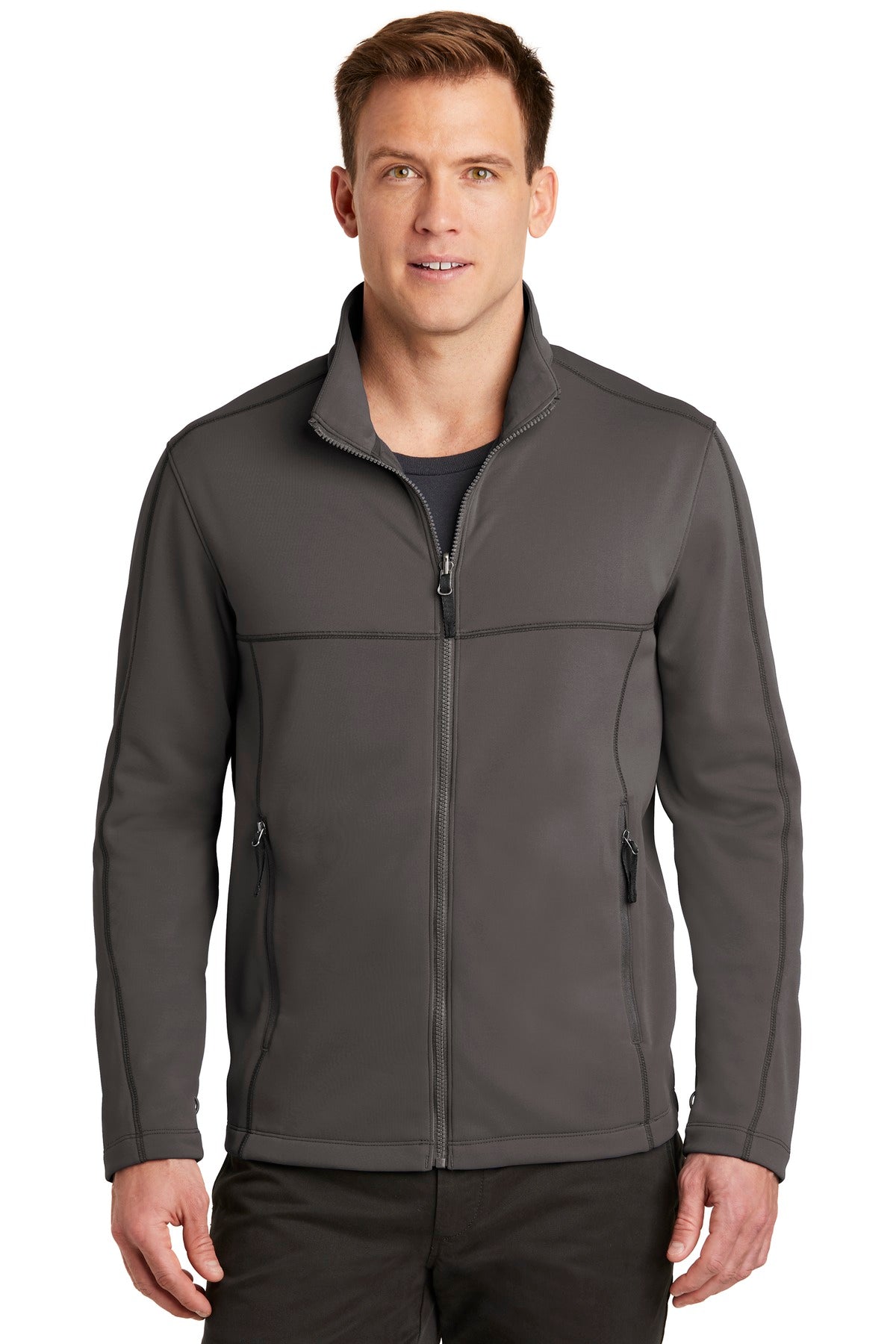 Port Authority  Collective Smooth Fleece Jacket. F904 in Graphite