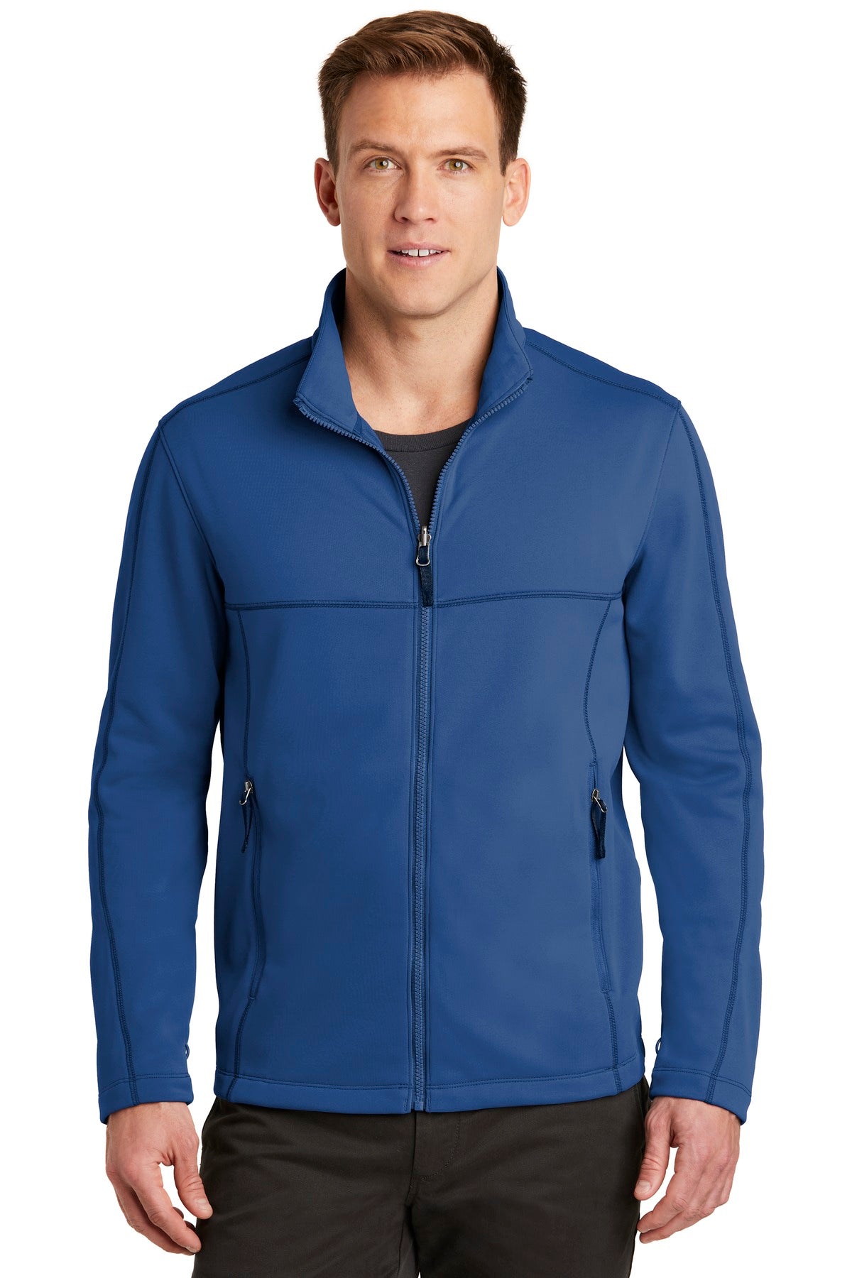 Port Authority  Collective Smooth Fleece Jacket. F904 in Night Sky Blue