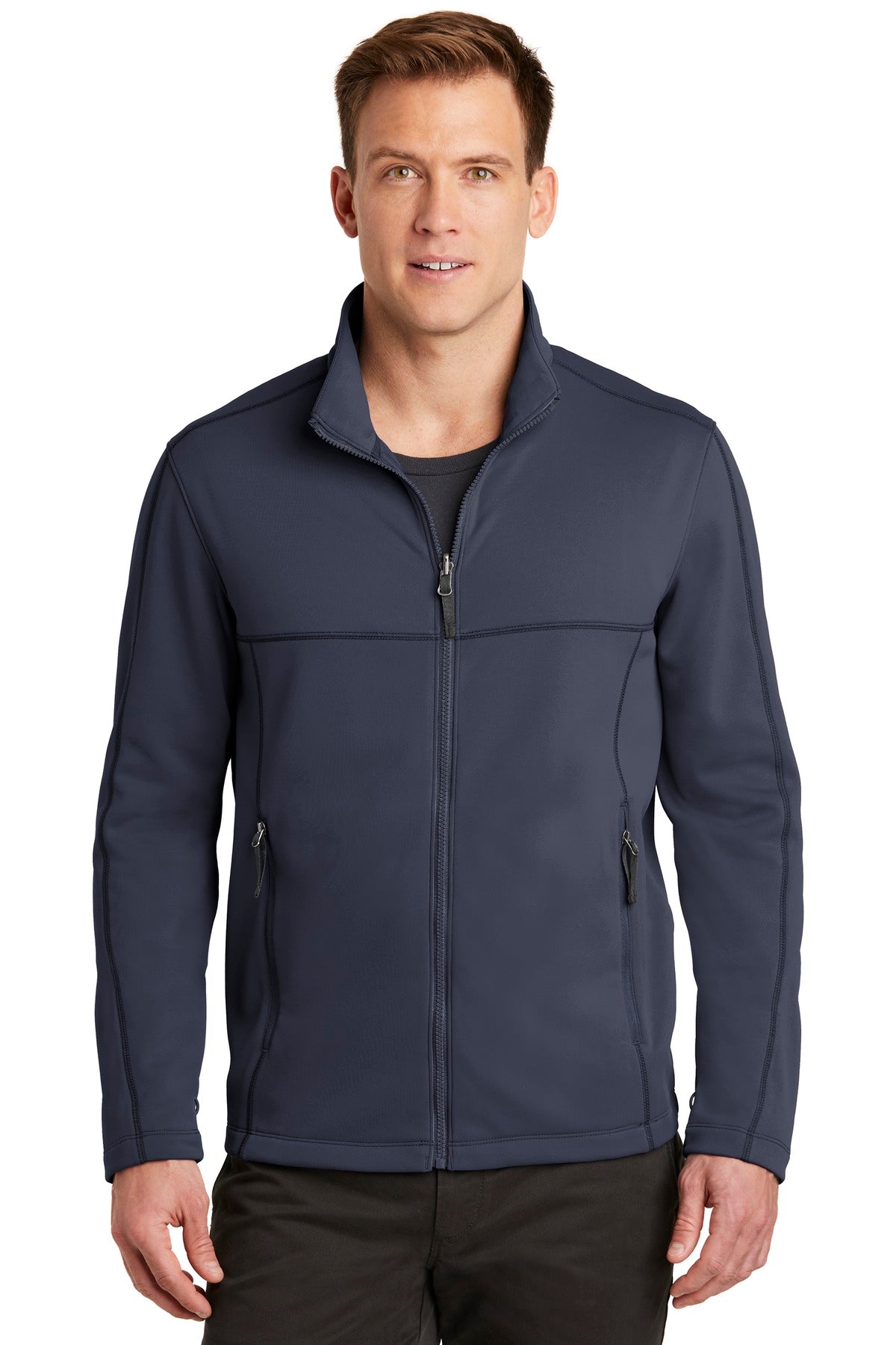 Port Authority  Collective Smooth Fleece Jacket. F904 in River Blue Navy