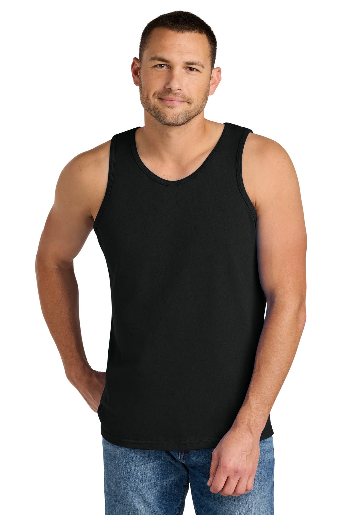 Gildan Heavy Cotton Tank Top. G5200 in Black