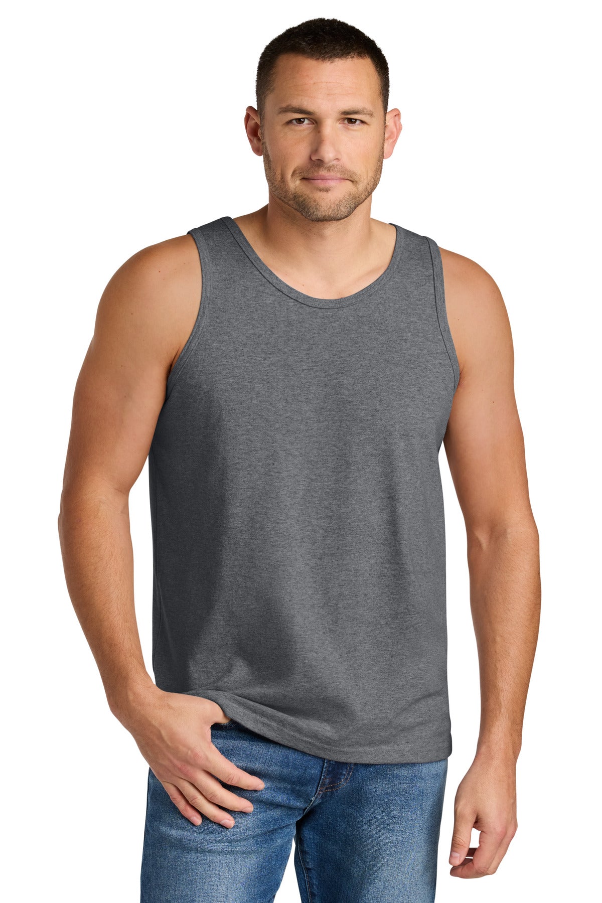 Gildan Heavy Cotton Tank Top. G5200 in Graphite Heather