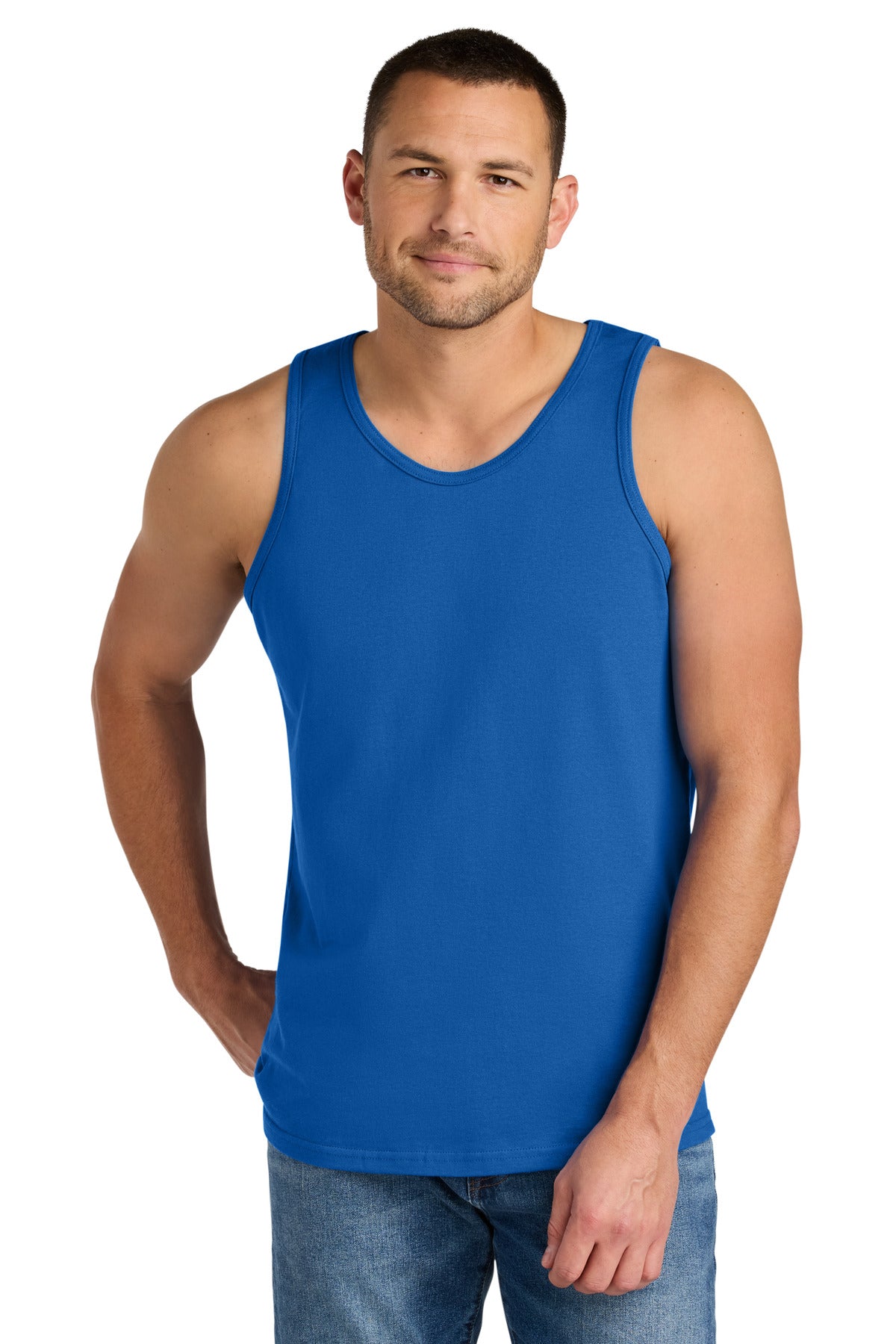 Gildan Heavy Cotton Tank Top. G5200 in Royal