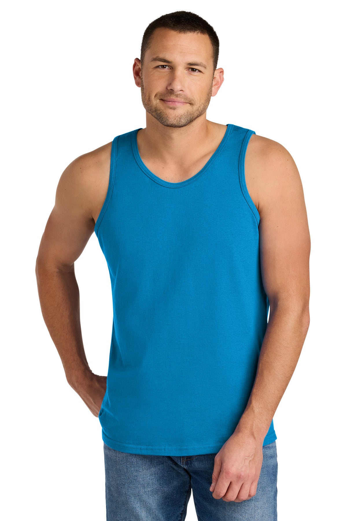 Gildan Heavy Cotton Tank Top. G5200 in Sapphire