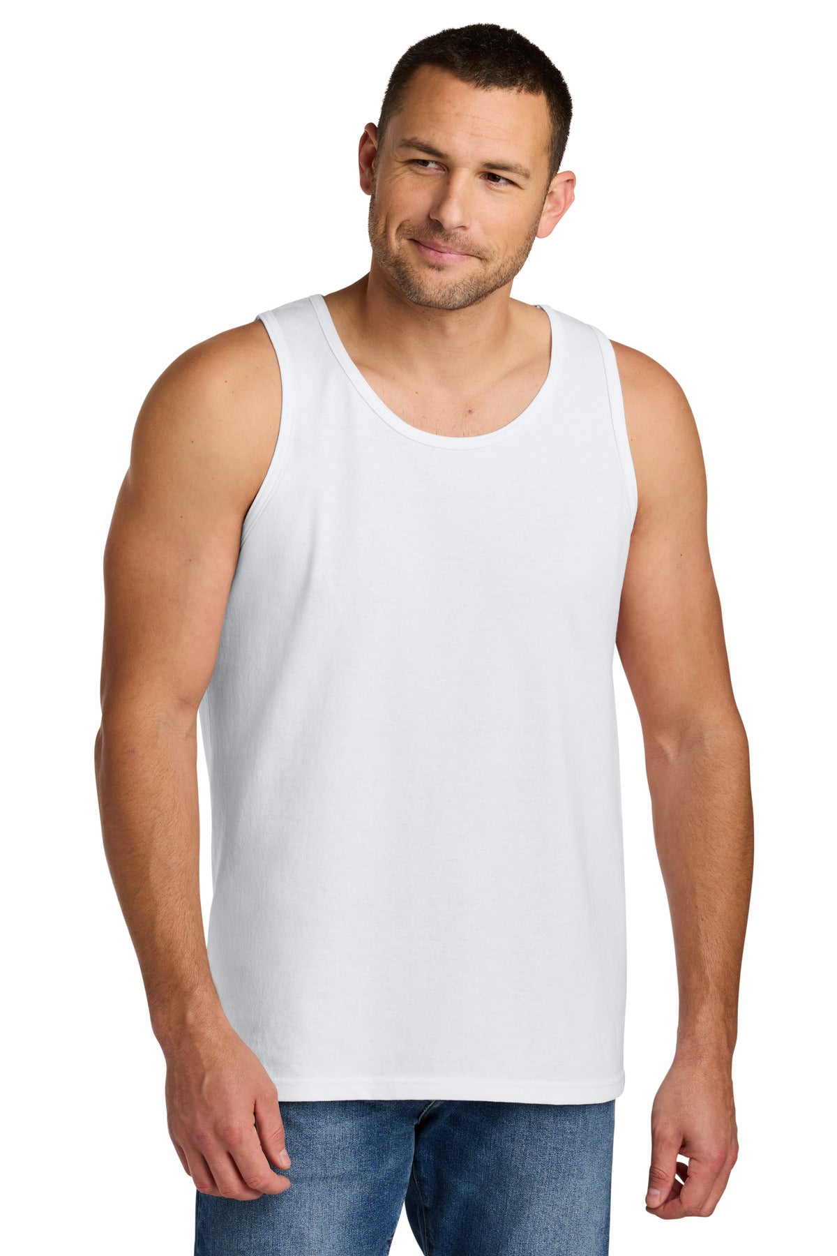 Gildan Heavy Cotton Tank Top. G5200 in White