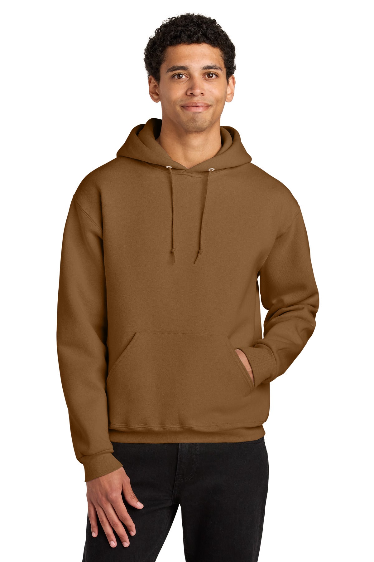 Jerzees Rugged Unisex Hooded Sweatshirt H12M in Golden Pecan