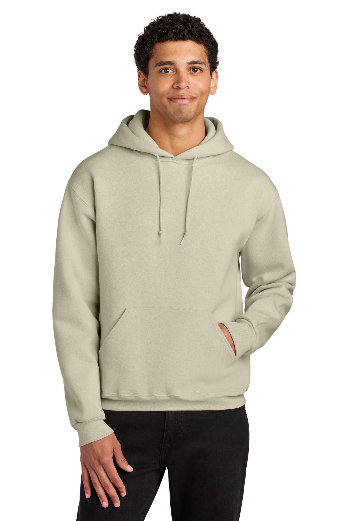 Jerzees Rugged Unisex Hooded Sweatshirt H12M in Putty