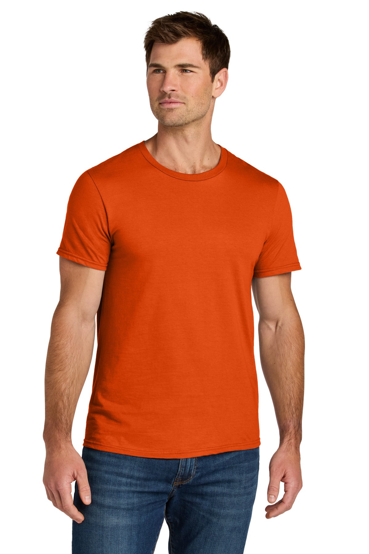 Jerzees Ultimate Unisex Ring Spun T-Shirt IC46M in Burnt Orange