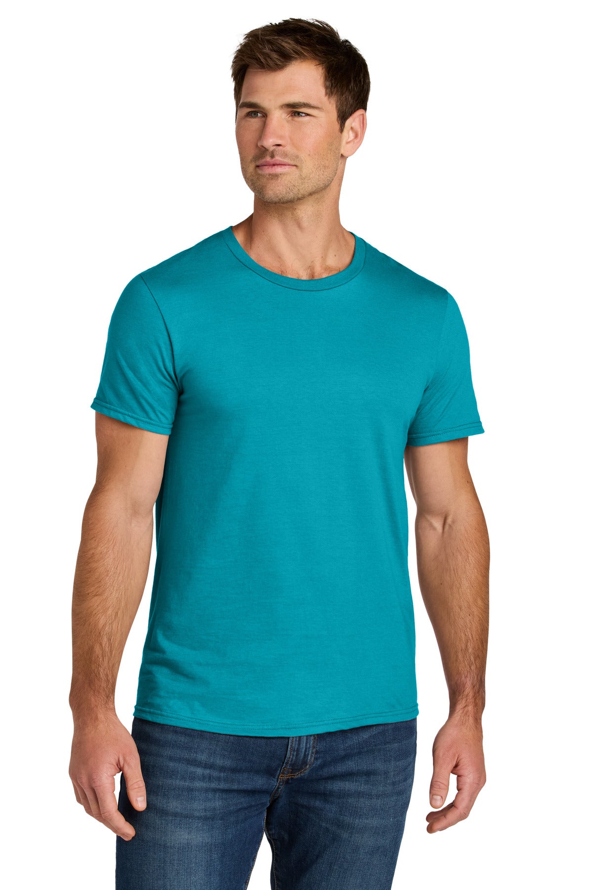 Jerzees Ultimate Unisex Ring Spun T-Shirt IC46M in California Blue