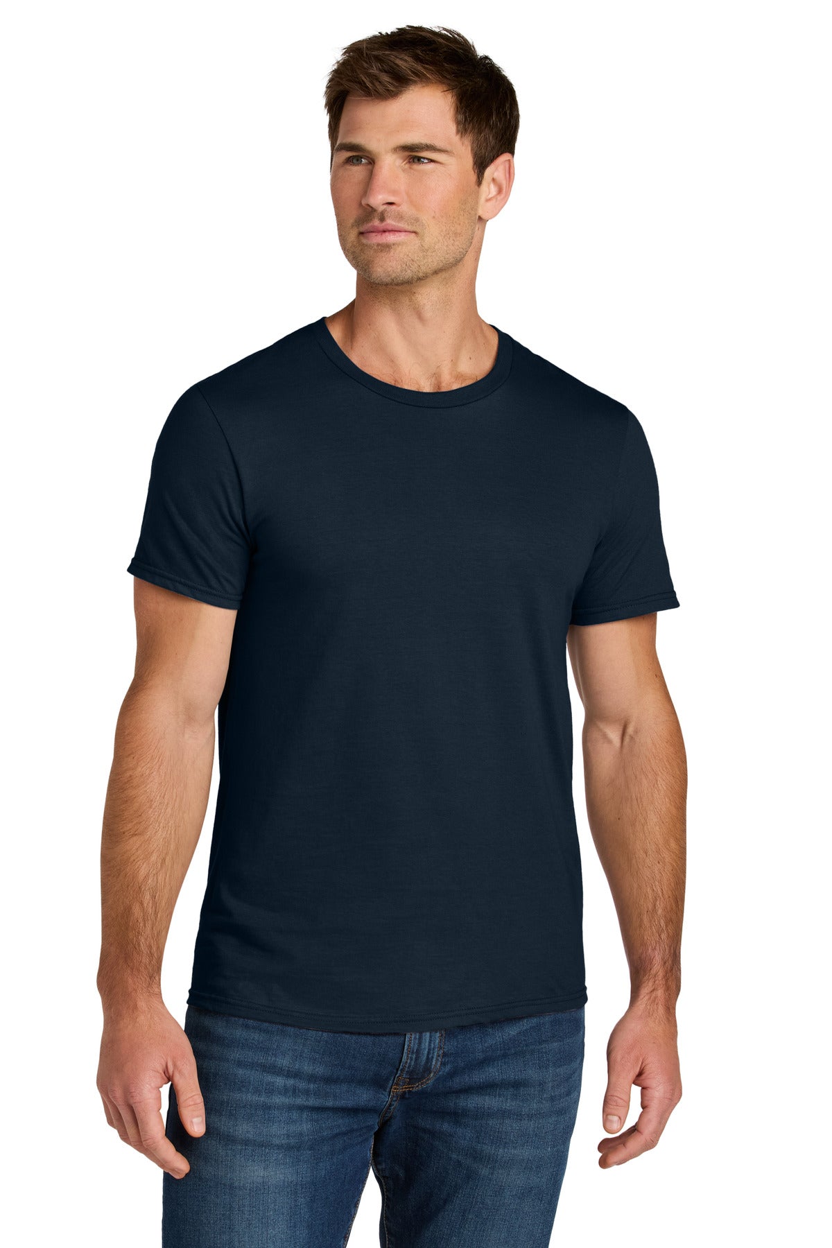 Jerzees Ultimate Unisex Ring Spun T-Shirt IC46M in J. Navy
