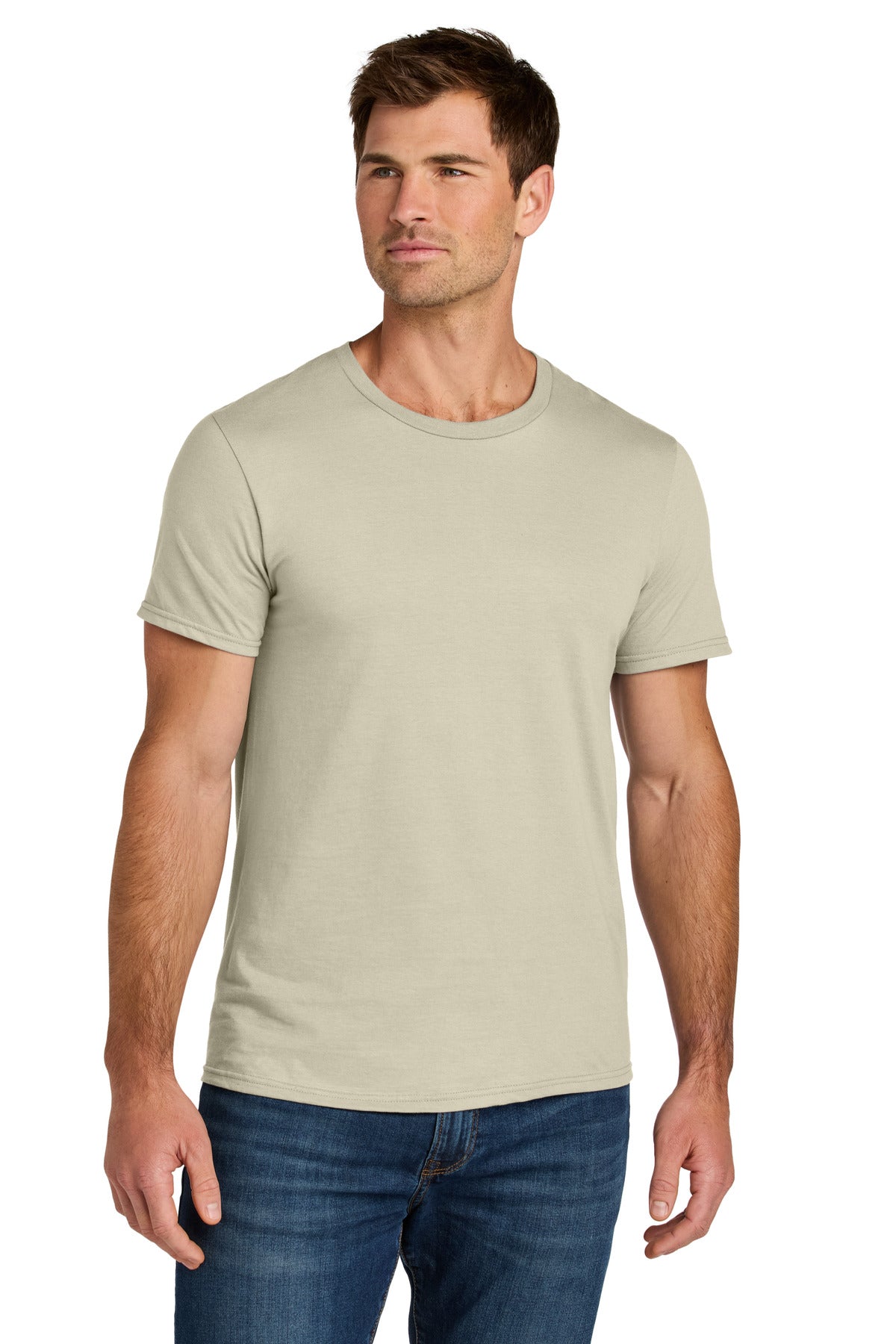 Jerzees Ultimate Unisex Ring Spun T-Shirt IC46M in Putty