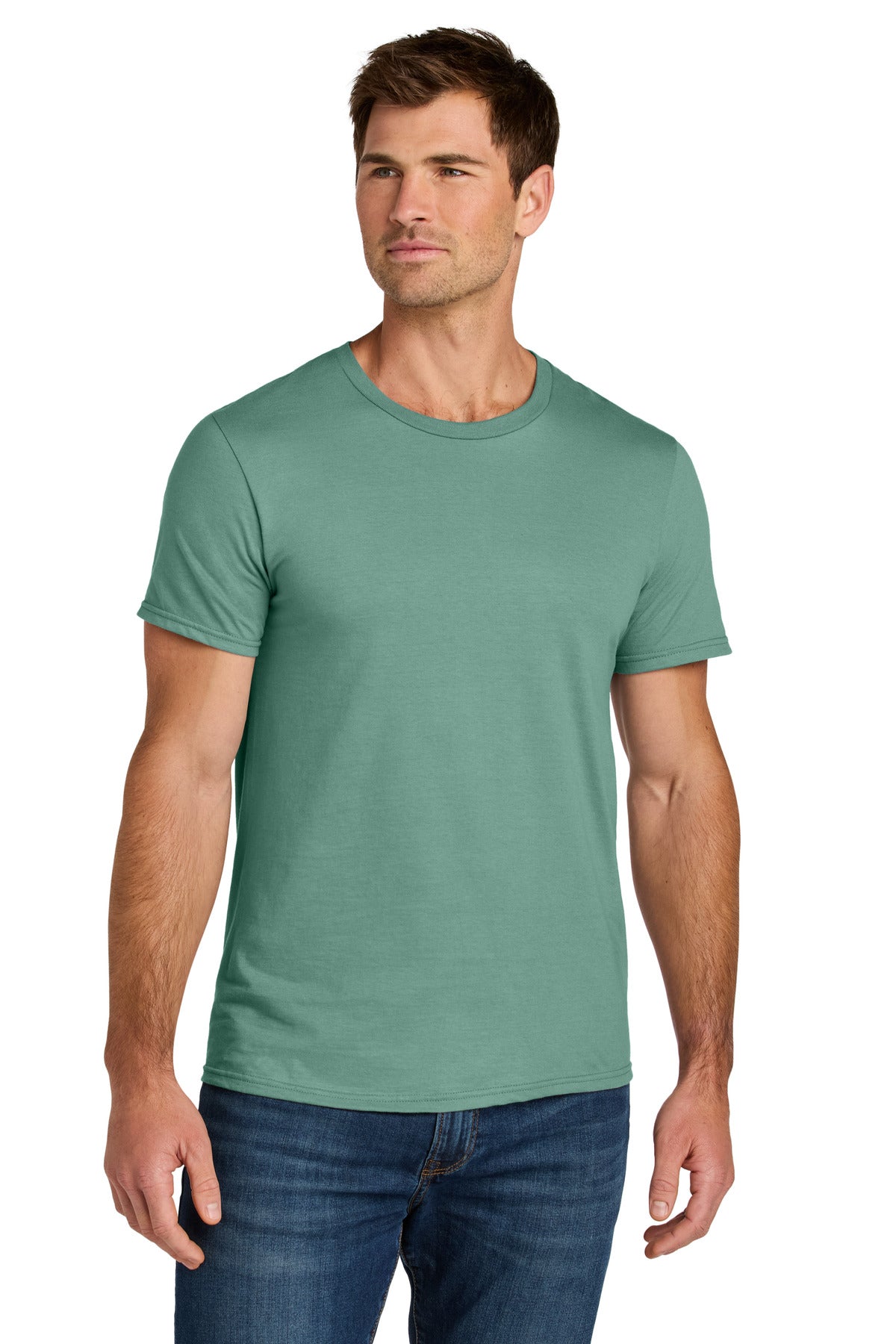 Jerzees Ultimate Unisex Ring Spun T-Shirt IC46M in Sage