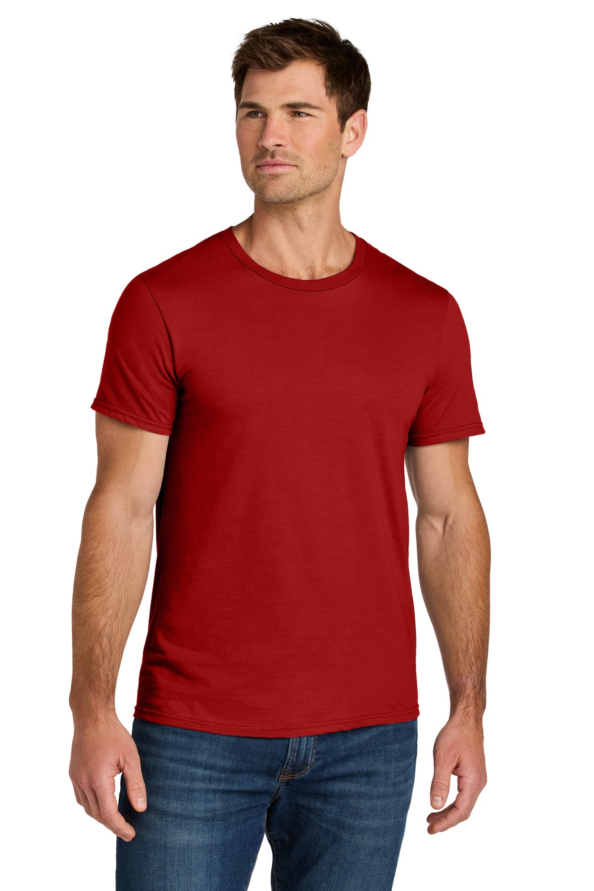 Jerzees Ultimate Unisex Ring Spun T-Shirt IC46M in True Red