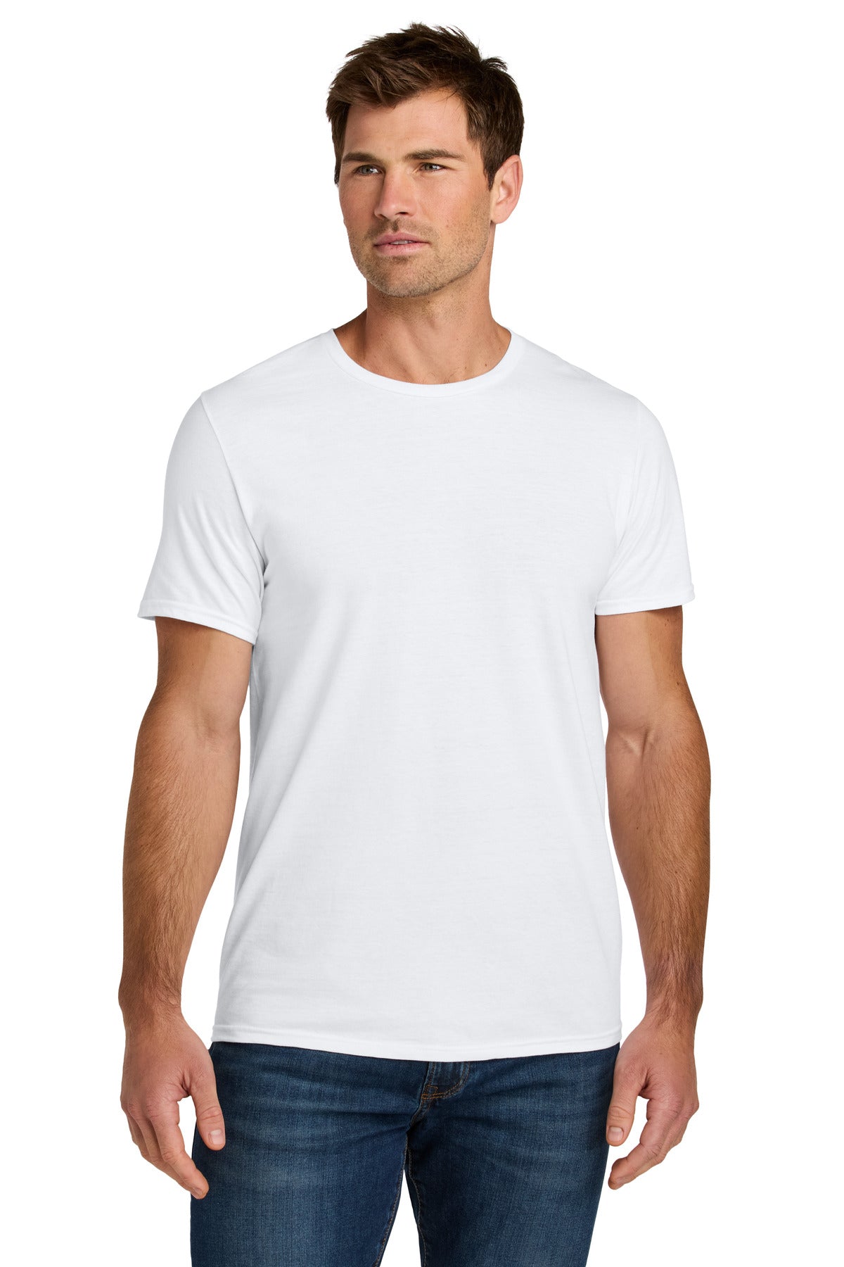 Jerzees Ultimate Unisex Ring Spun T-Shirt IC46M in White