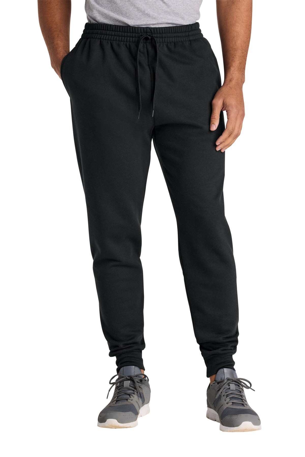 Jerzees Ultimate Unisex CVC Ring Spun Pocket Jogger IC50M in Black Ink