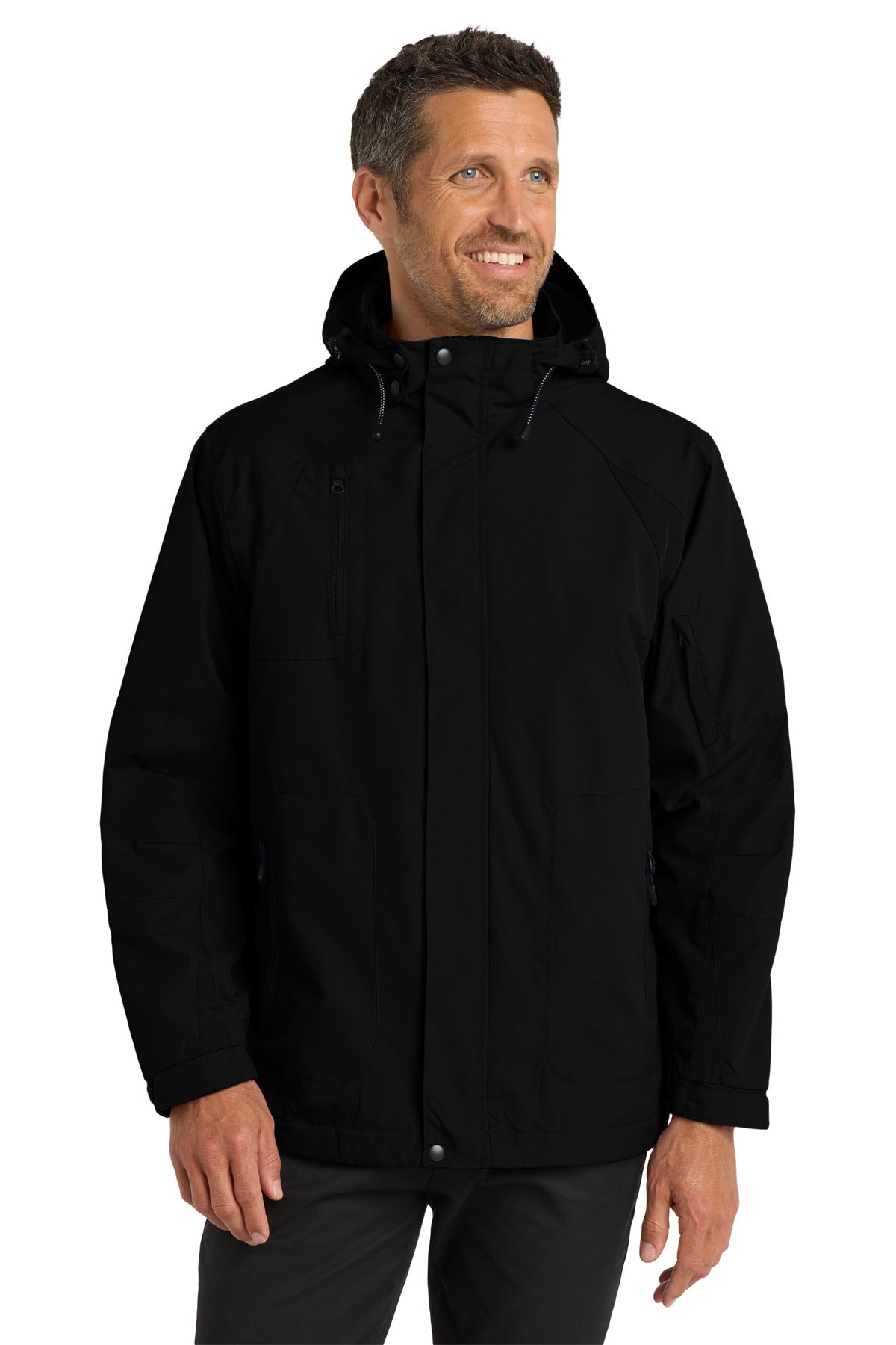 Port Authority All-Season II Jacket. J304 in Black/ Black