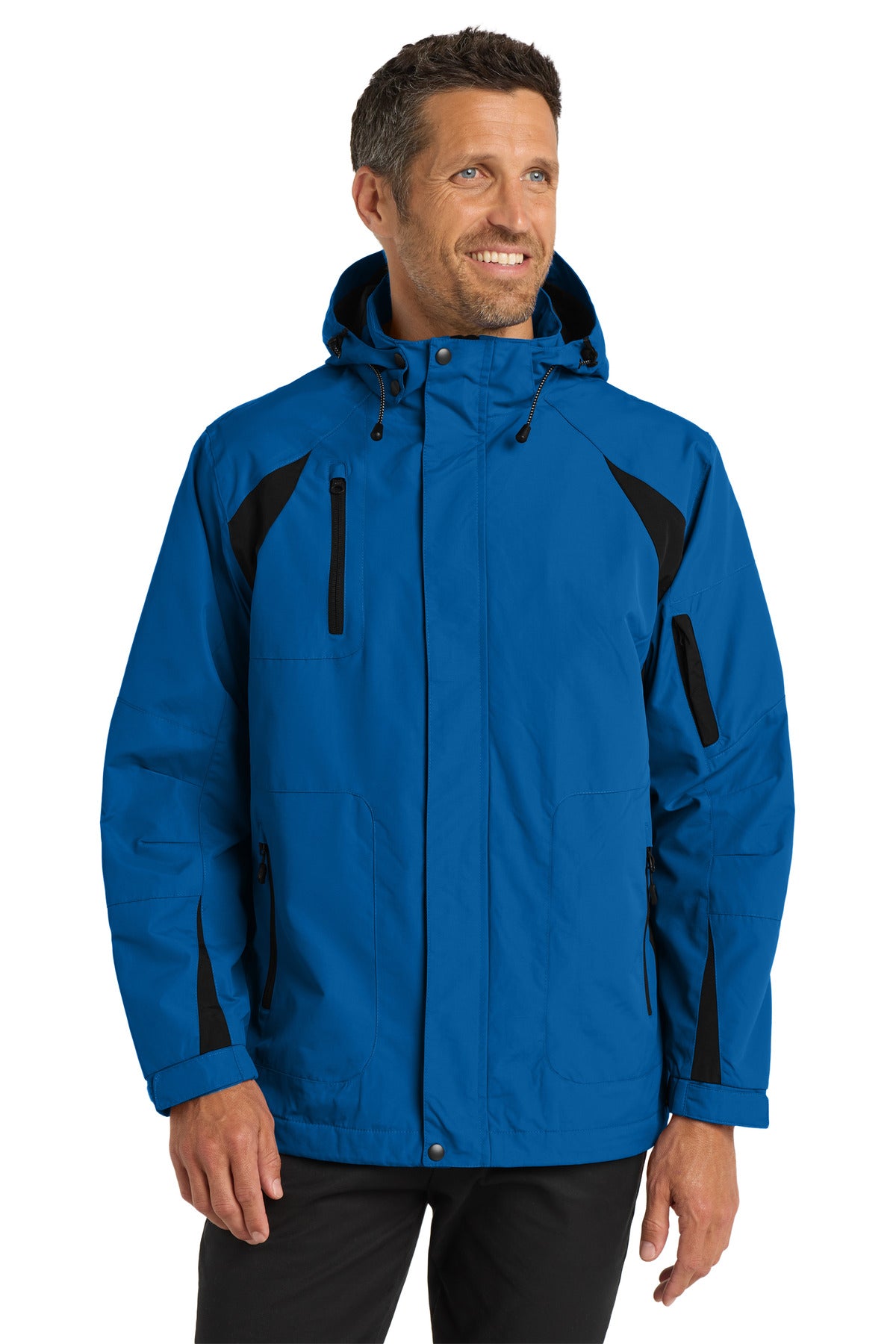 Port Authority All-Season II Jacket. J304 in Snorkel Blue/ Black
