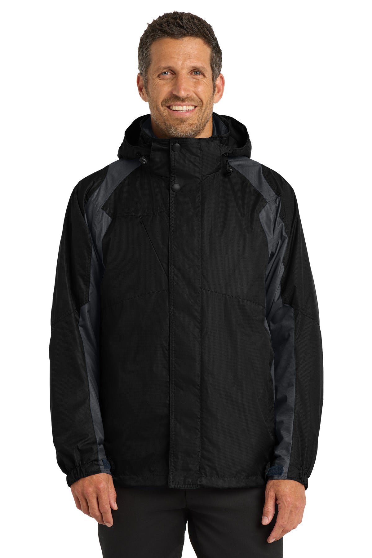 Port Authority Ranger 3-in-1 Jacket. J310 in Black/ Ink Grey