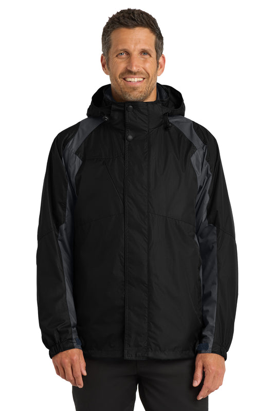 Port Authority Ranger 3-in-1 Jacket. J310 in Black/ Ink Grey