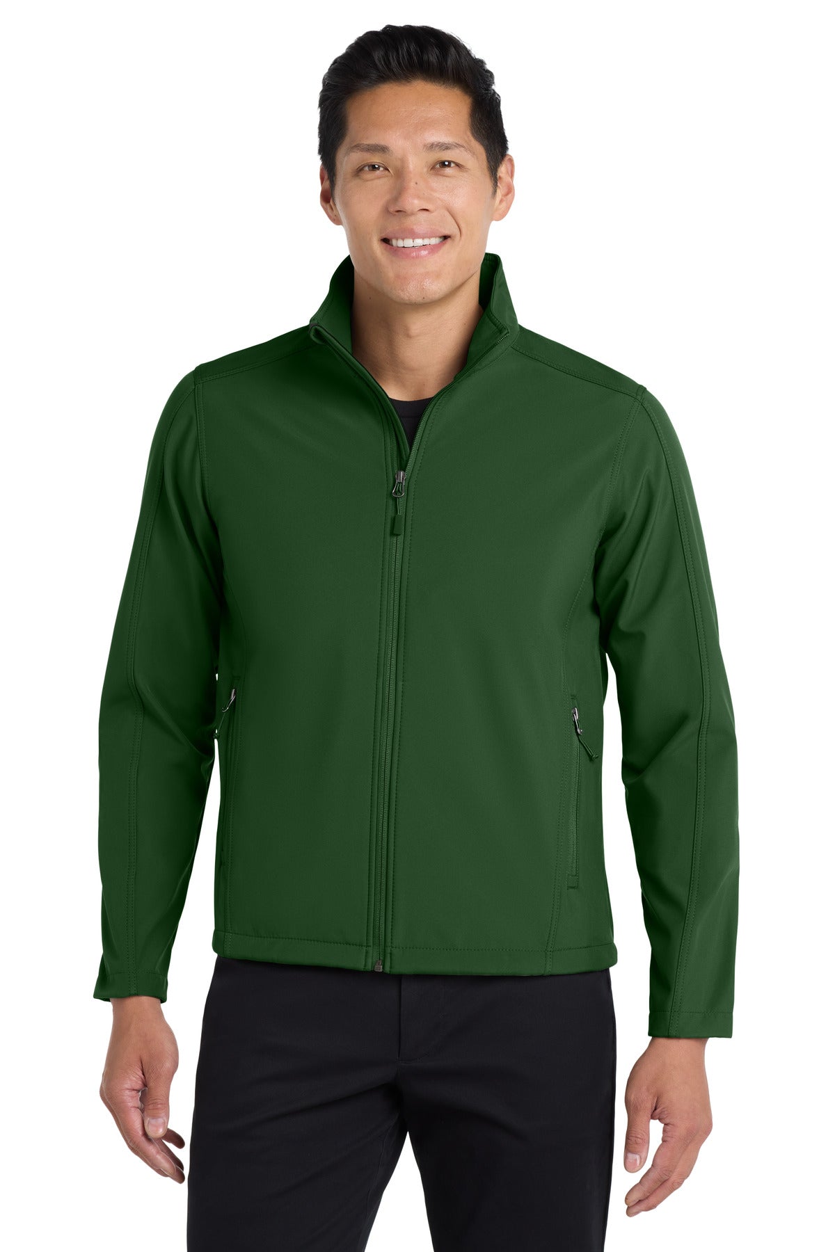 Port Authority Core Soft Shell Jacket. J317 in Forest Green