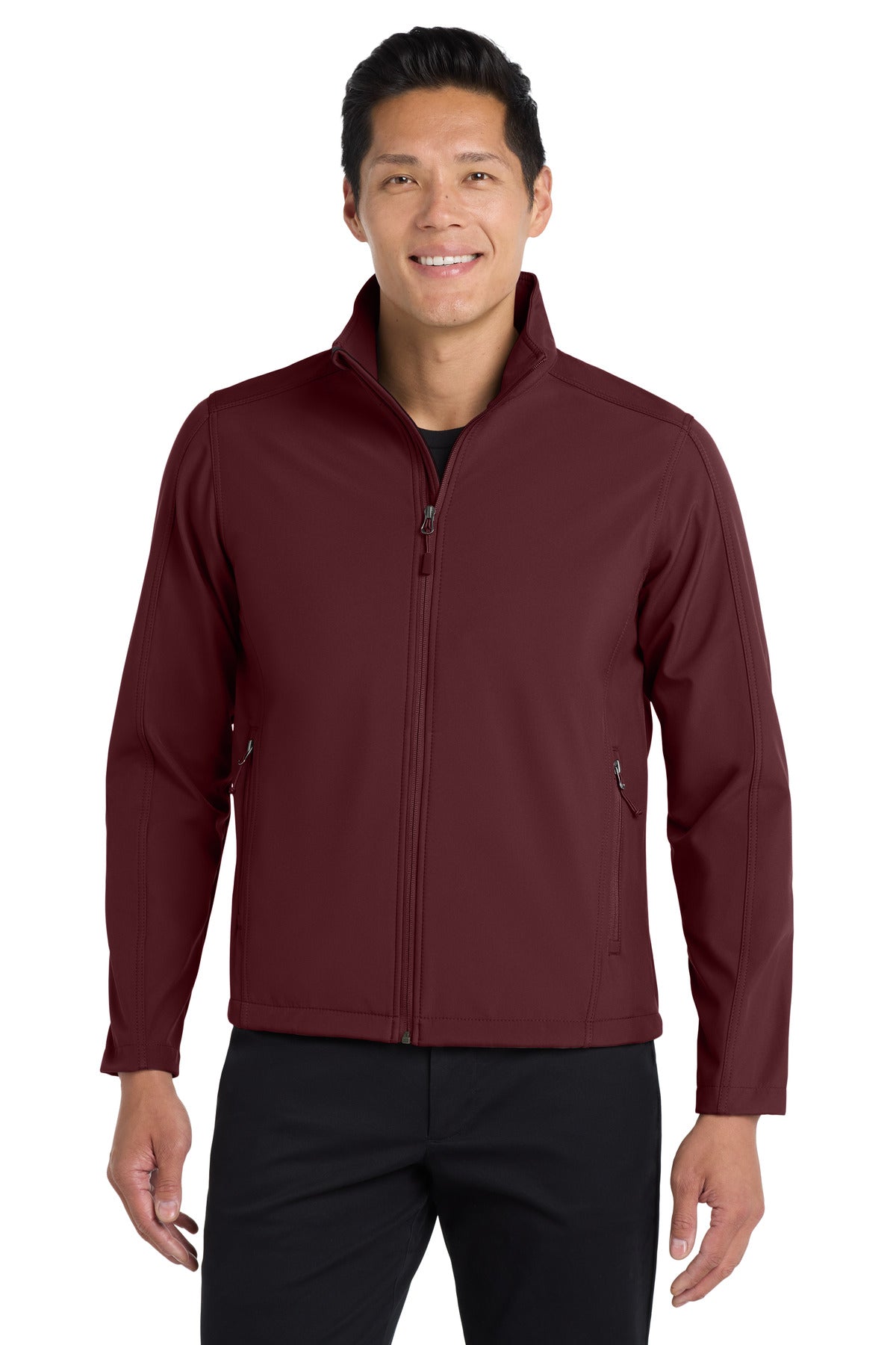 Port Authority Core Soft Shell Jacket. J317 in Maroon