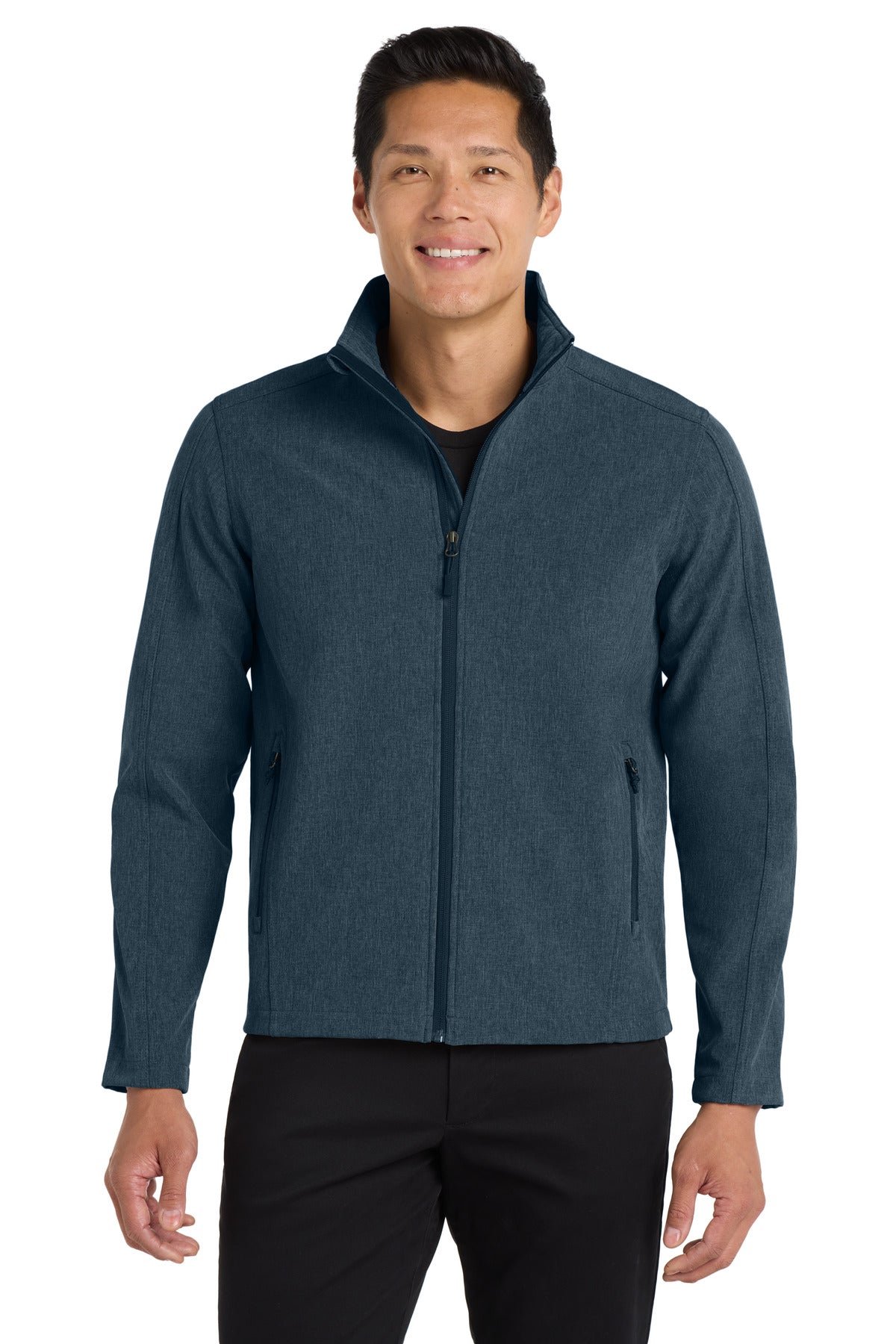 Port Authority Core Soft Shell Jacket. J317 in Navy Heather