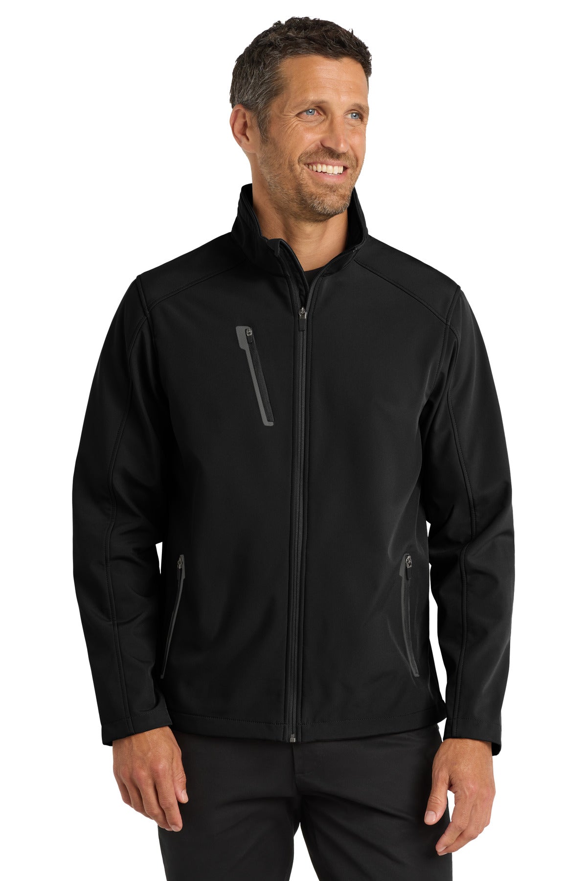 Port Authority Welded Soft Shell Jacket. J324 in Black