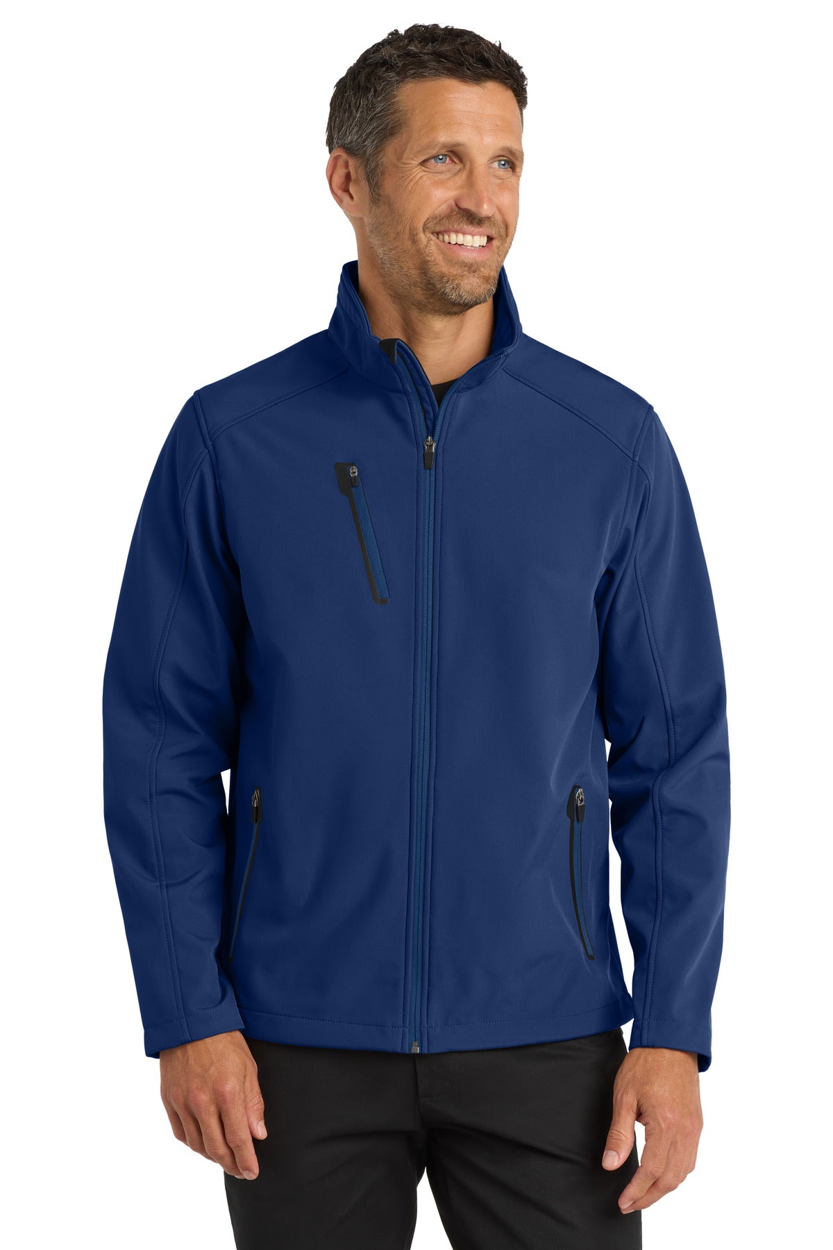 Port Authority Welded Soft Shell Jacket. J324 in Estate Blue