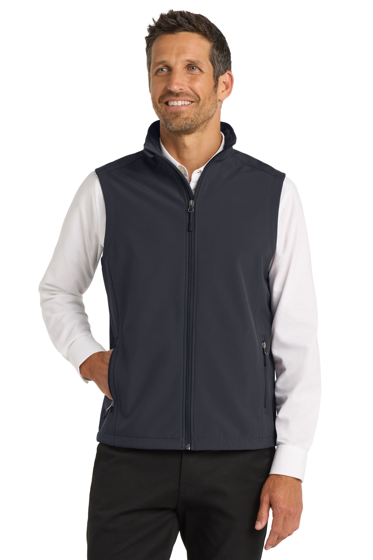 Port Authority Core Soft Shell Vest. J325 in Battleship Grey