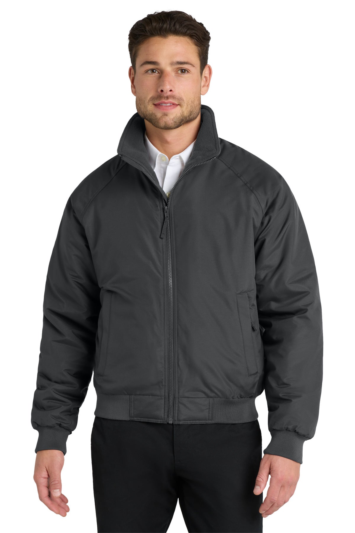 Port Authority Charger Jacket. J328 in Battleship Grey