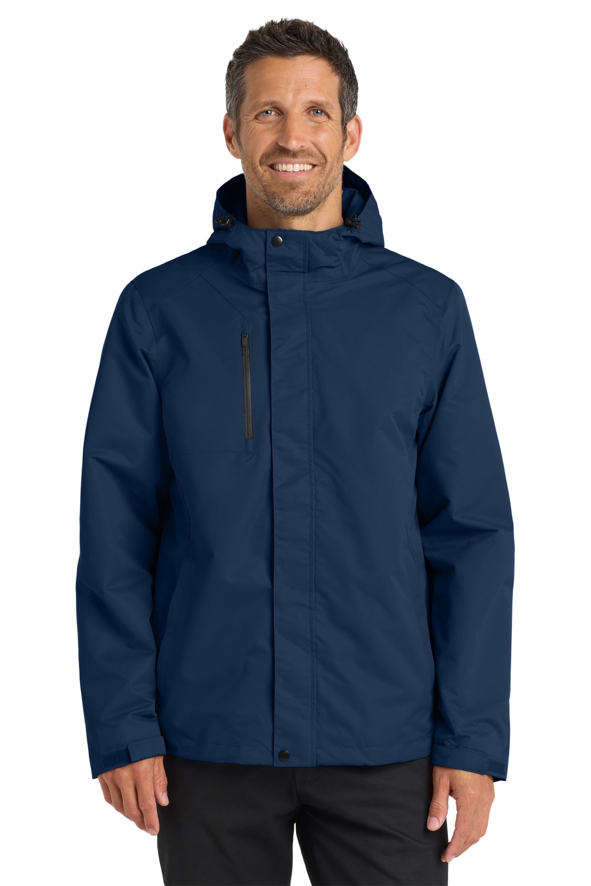 Port Authority All-Conditions Jacket. J331 in True Navy