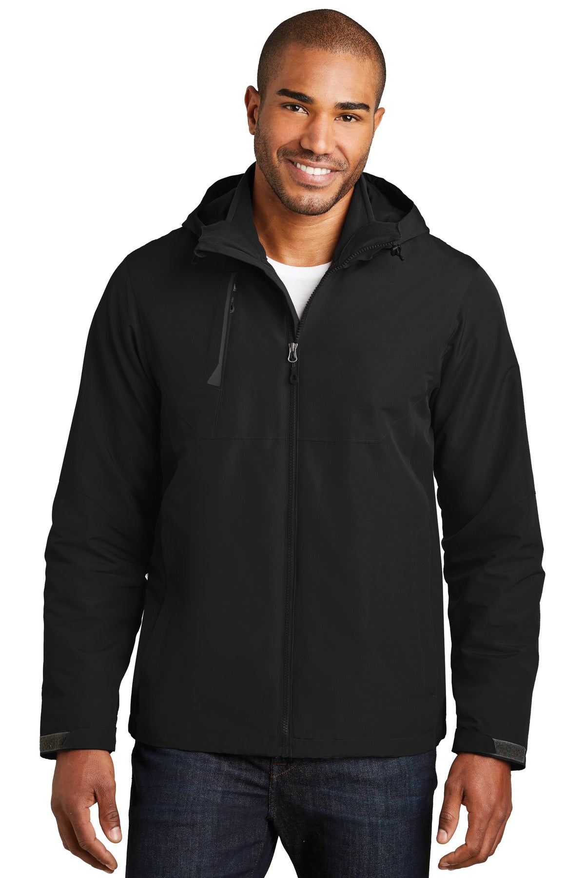 Port Authority Merge 3-in-1 Jacket. J338 in Deep Black