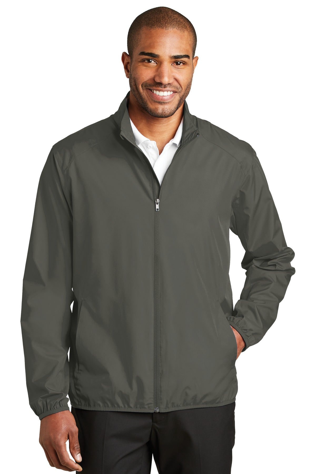 Port Authority Zephyr Full-Zip Jacket. J344 in Grey Steel