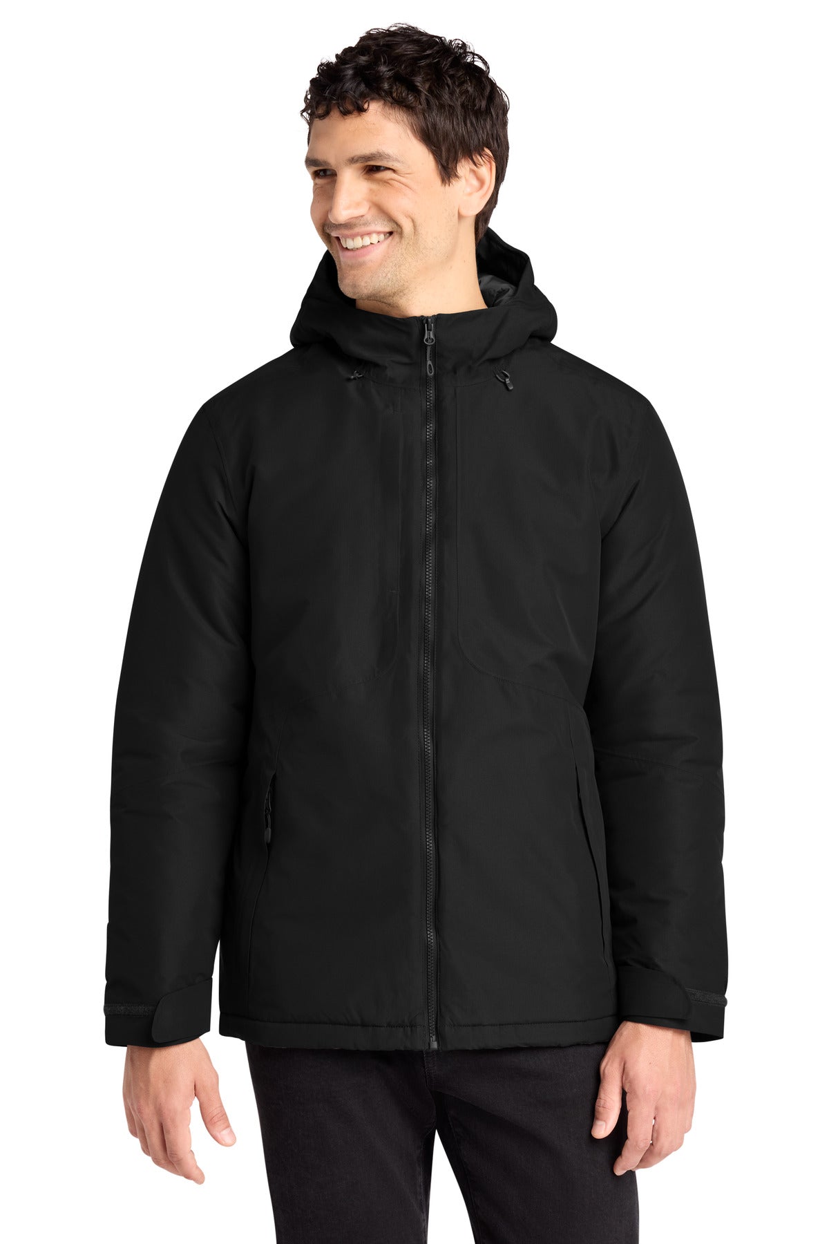 Port Authority Venture Waterproof Insulated Jacket J362 in Deep Black